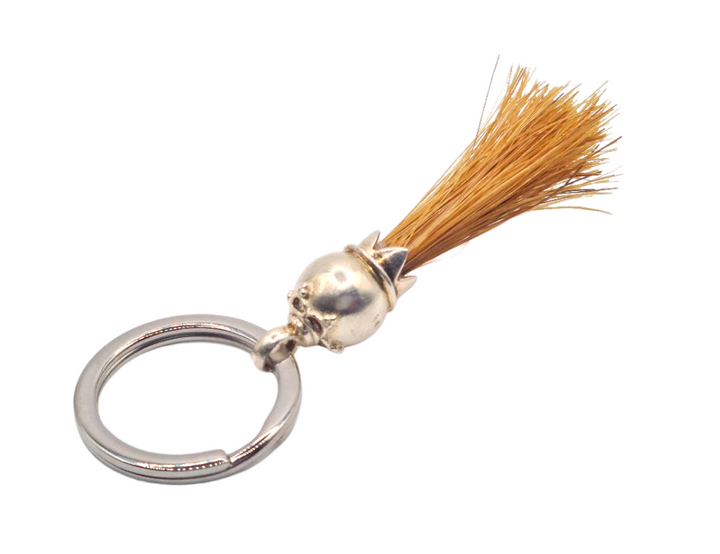 Horse hair keychain