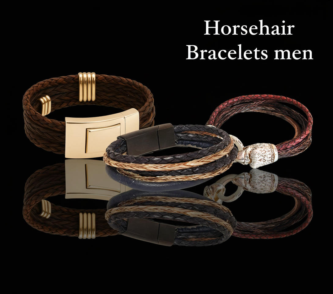  Horsehair Bracelets men - Pferdehaarschmuck Cavallin - Werbung