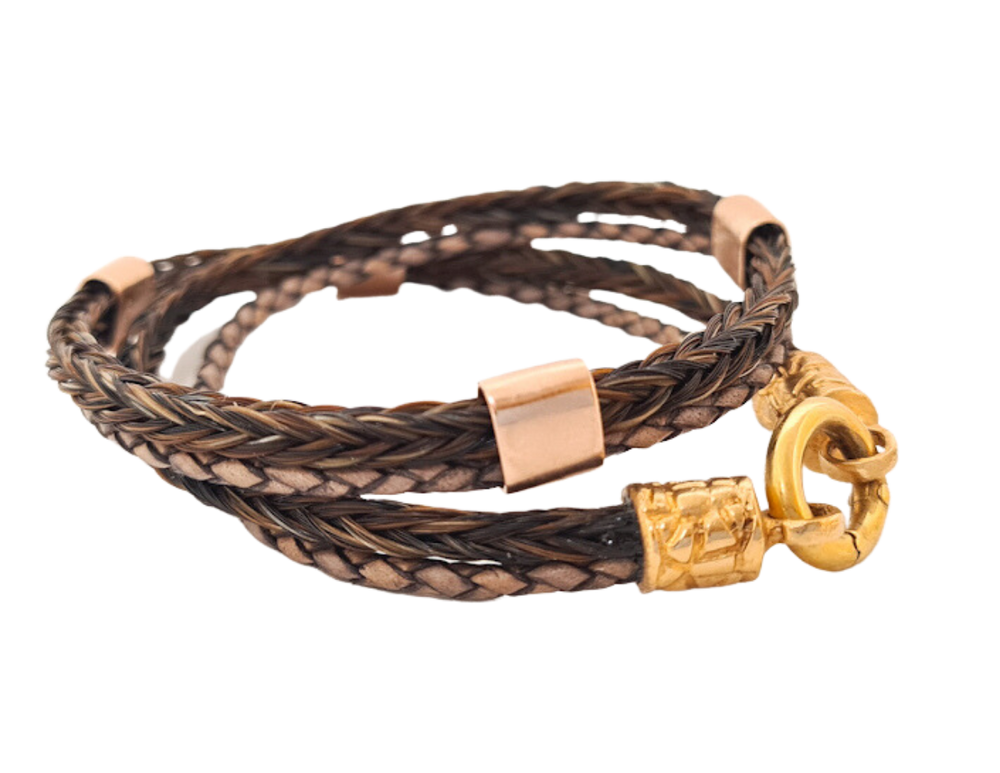 Wickelarmband vergoldet Roségold