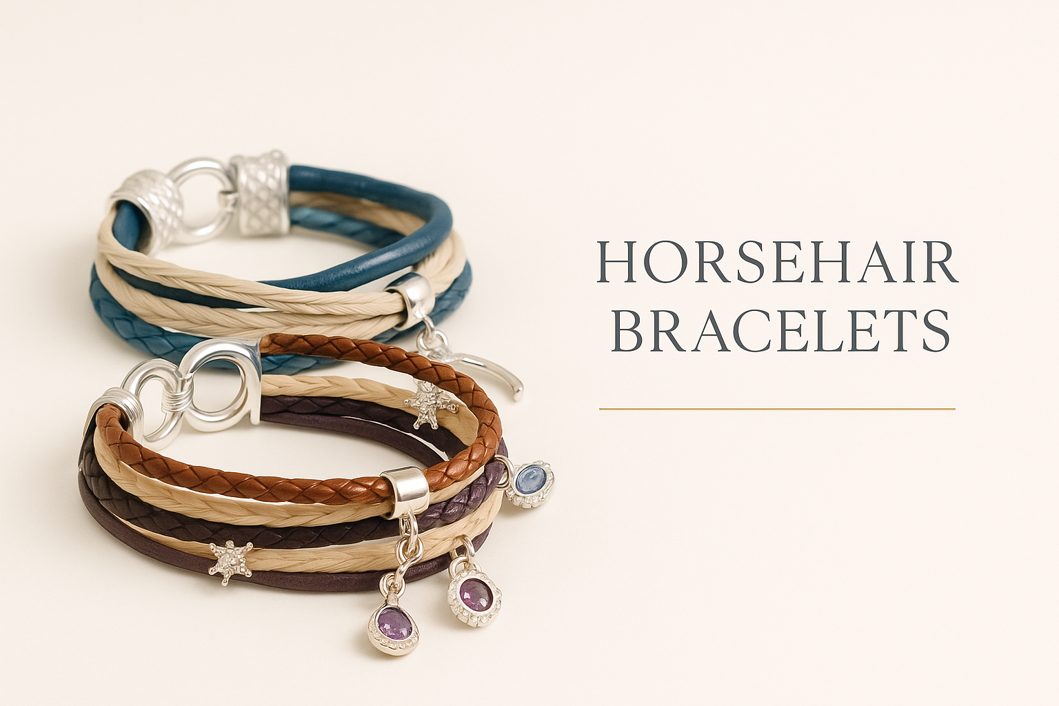 Pferdehaarschmuck für Frauen - Pferdehaararmbänder Cavallin 