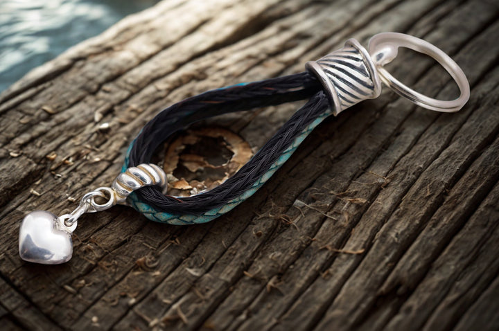 Schlüsselanhänger mit Pferdehaar - Schweifhaarschmuck cavallin Schweiz