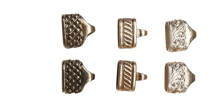 Sterlingsilber 925 Endkappen mit Klickverschluss