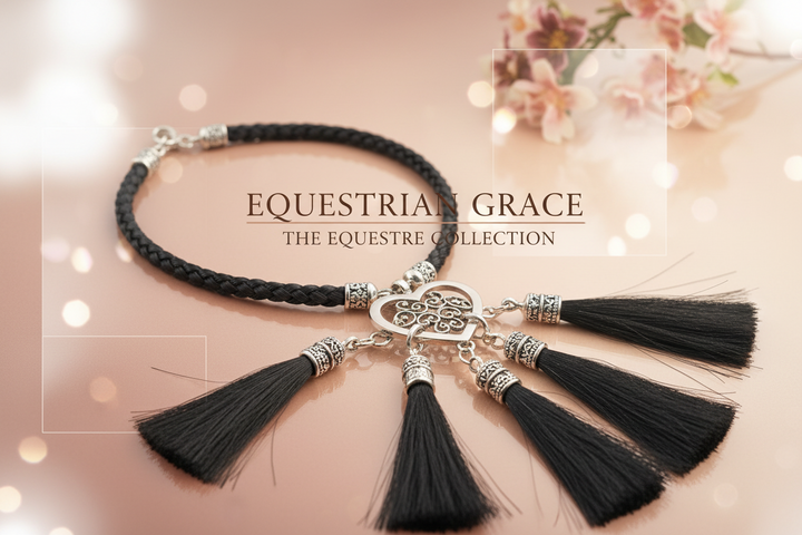 Halsketten aus Pferdehaar  - Werbung