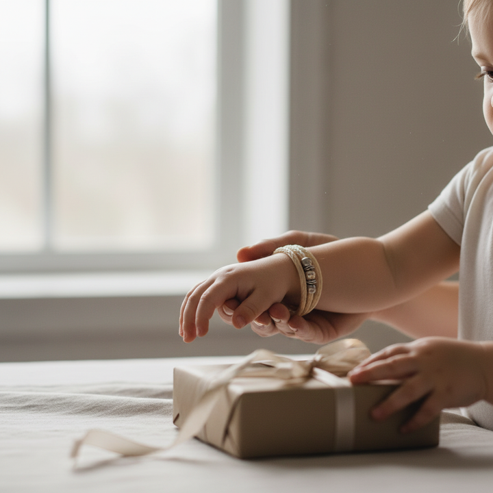 Armband am Kinderhandgelenk - besonderer Moment