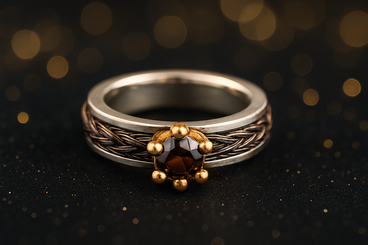 Cavallin Ring mit edlem verspieltem Hintergrund
