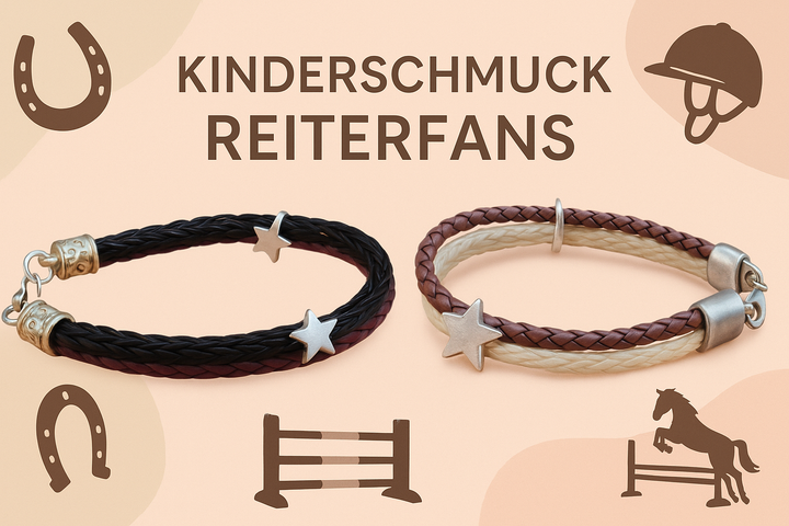 Reitstunden Pferdehaararmband für Kinder - Cavallin Kids Kollektion