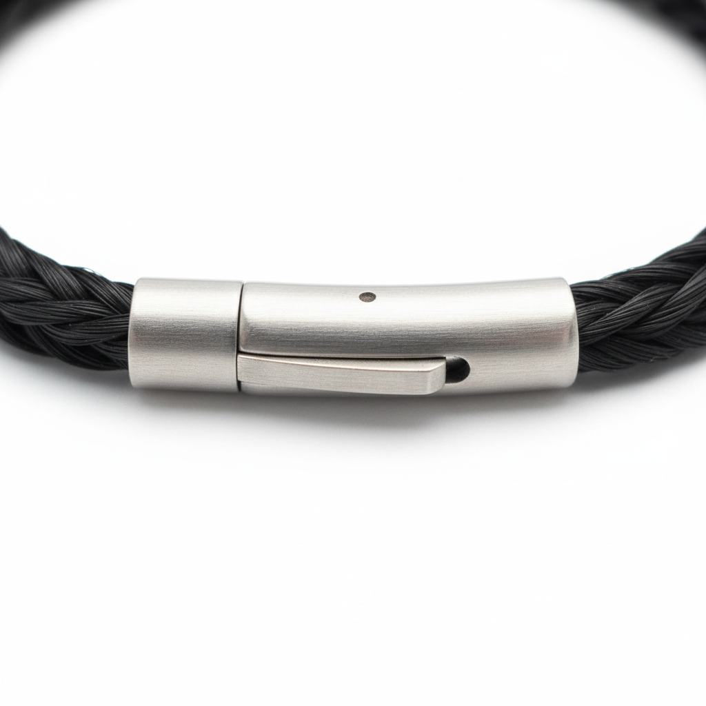 Pferdehaar-Armband Magnetverschluss Detail