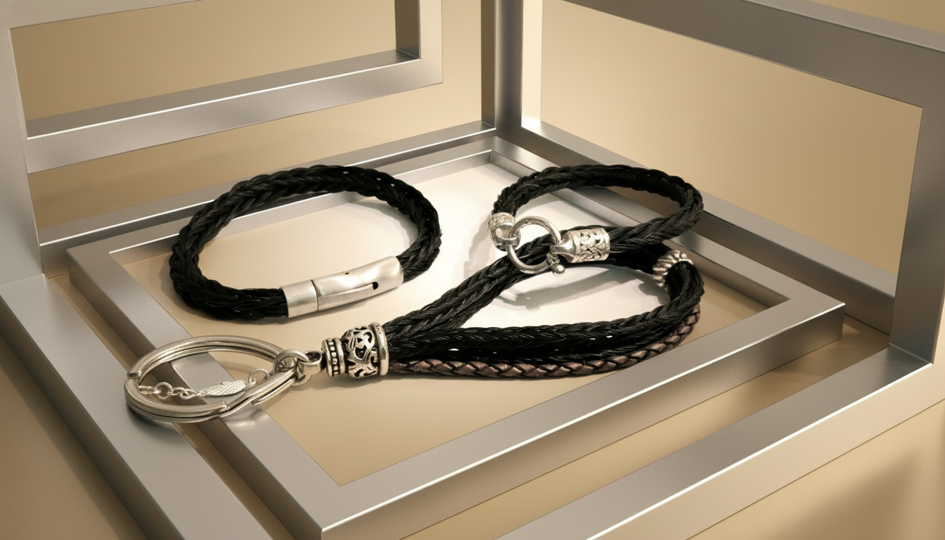 Pferdehaar-Schmuck 3D Banner Architectural