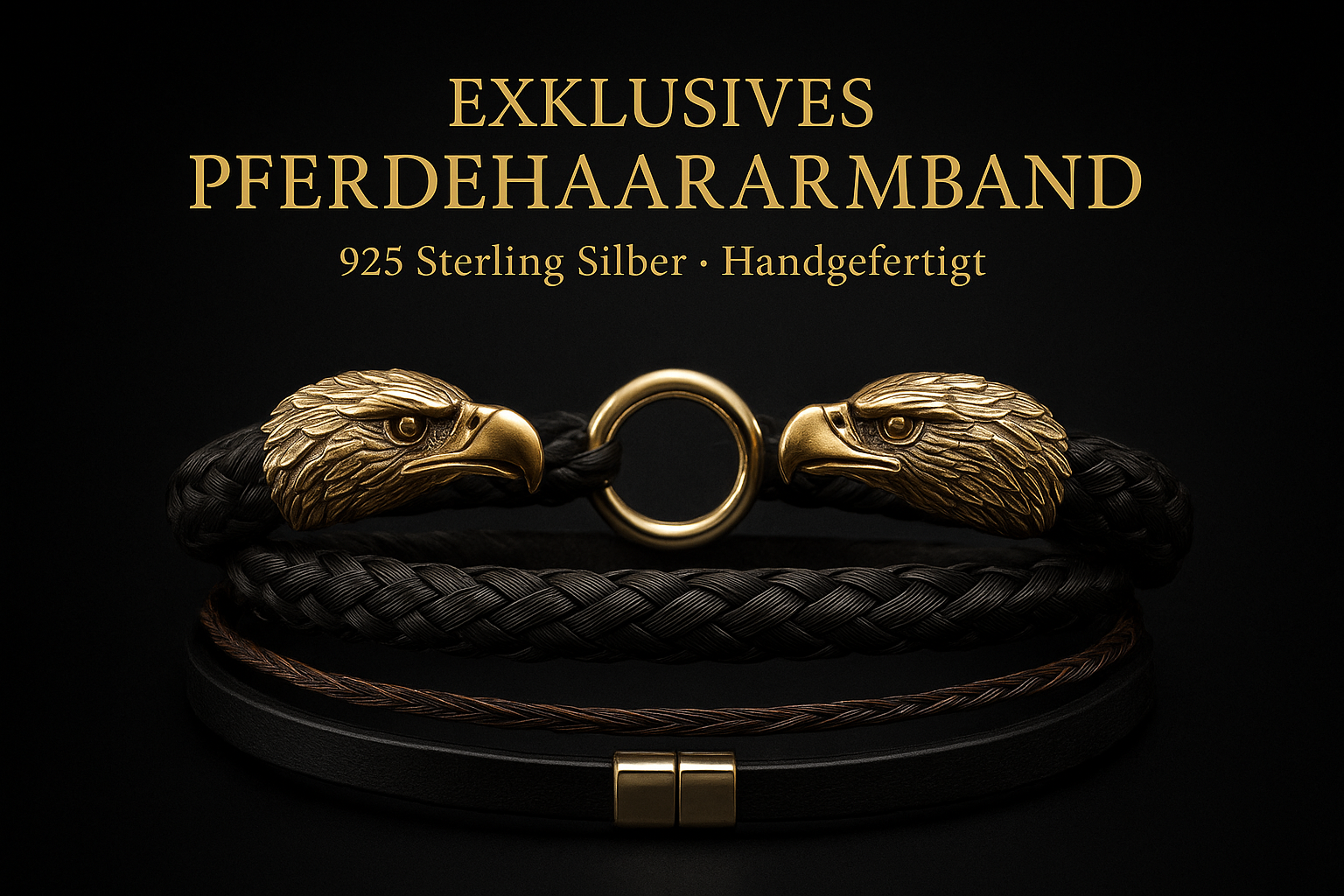 Pferdehaararmband exklusiv bei cavallin - Schweifhaarschmuck