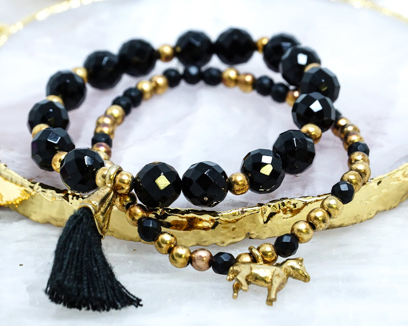Schmuck aus Pferdehaar - Cavallin - Pferdehaarschmuck Schweiz- Onyxarmkette