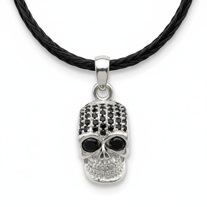 Totenkopf auf Pferdehaar-Kette