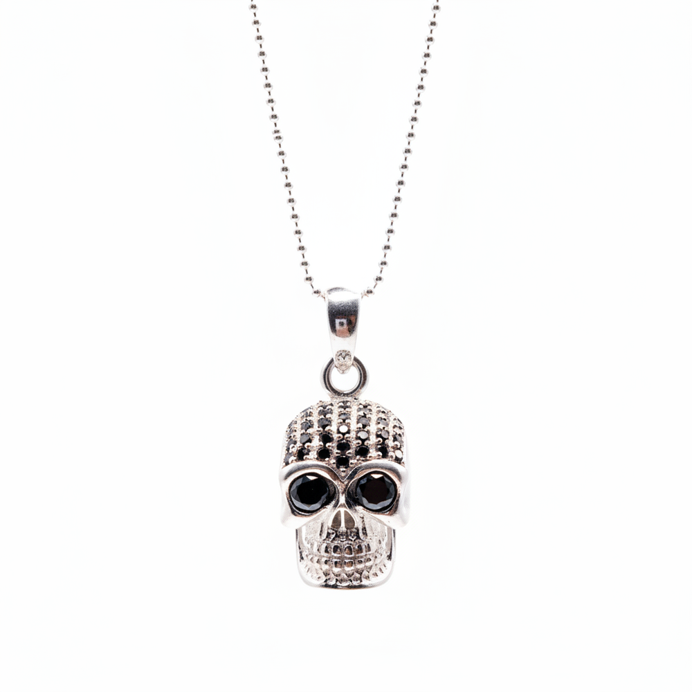 Totenkopf-Halskette Einzelansicht