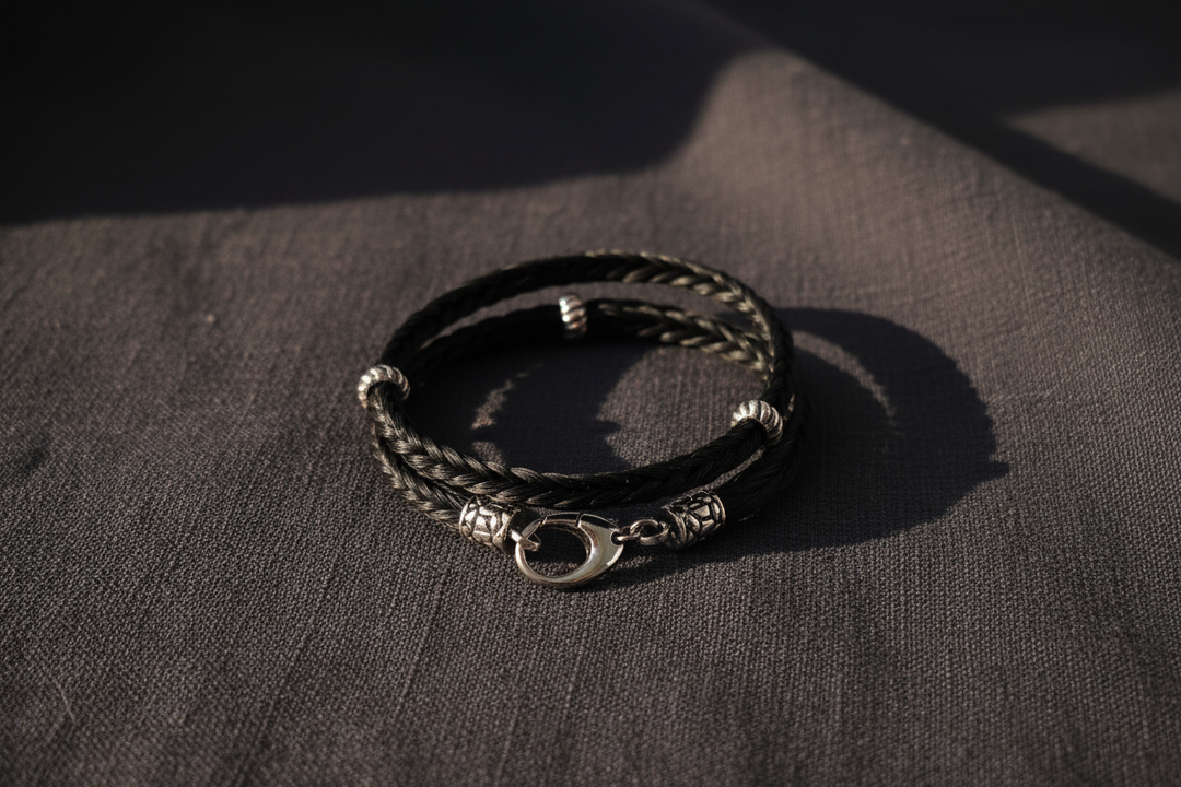 Wickelarmband auf Leinen