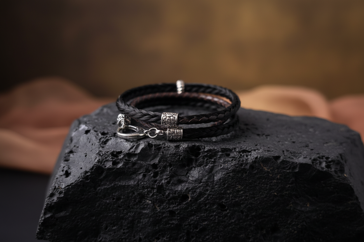 Wickelarmband auf Basalt