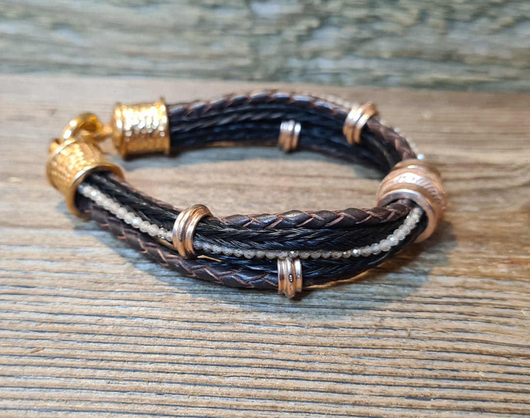 Pferdehaararmband Roségold - Schmuck aus Pferdehaar - Cavallin - Pferdehaarschmuck Schweiz