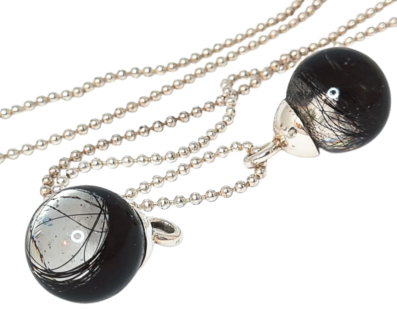 Anhänger aus Epoxy mit Pferdehaar Vergoldet- Gelbgold-rosegold oder Silber- herz