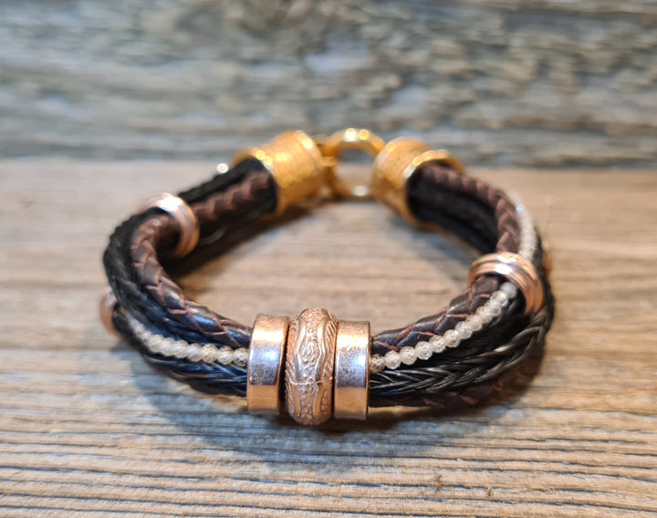 Pferdehaararmband Roségold - Schmuck aus Pferdehaar - Cavallin - Pferdehaarschmuck Schweiz