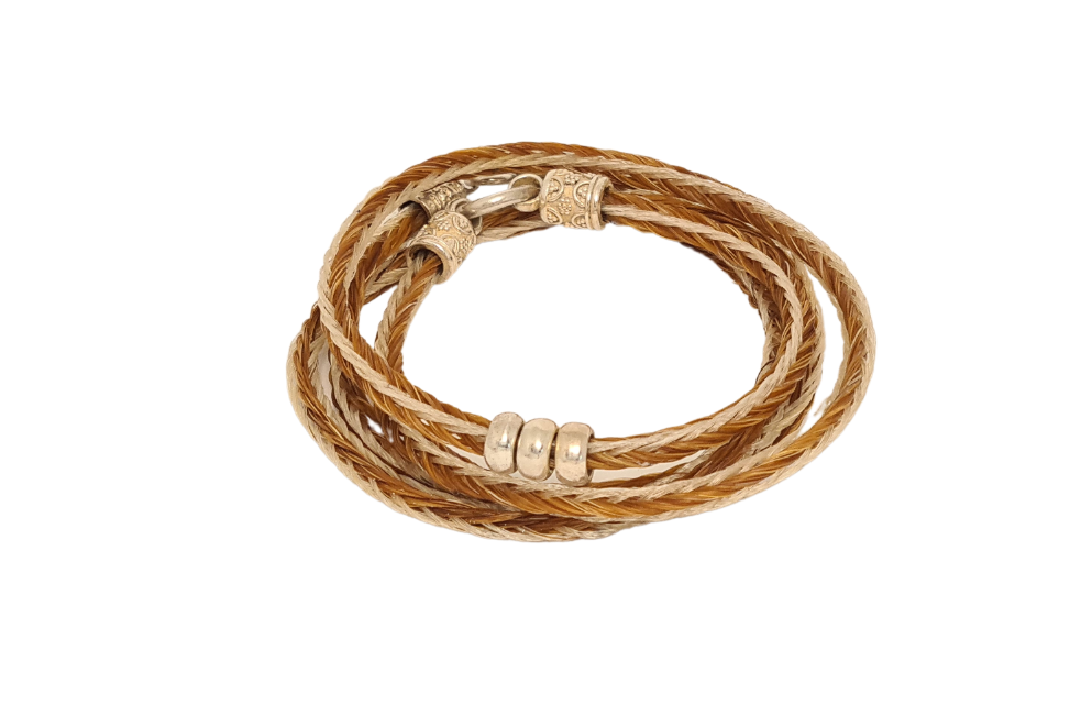 Wickelarmband aus Pferdehaar 